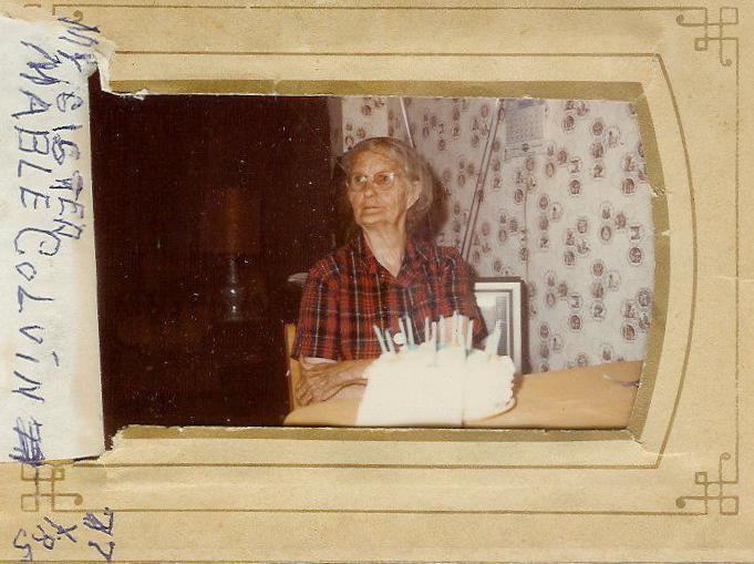 Granny Album Page 7.jpg - Mable Speed (1892-1976), wife of Harty Colvin. Mable was the daughter of Henry Lewis Speed and Lucy Florence Speed.